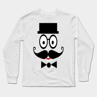 Gentleman with rectangle shaped hat Long Sleeve T-Shirt